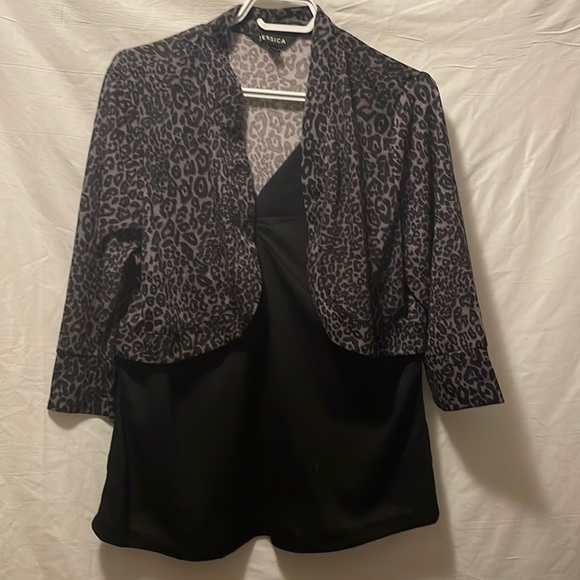 two in one tank top, and cover up / three-quarter length sleeve - Picture 1 of 4